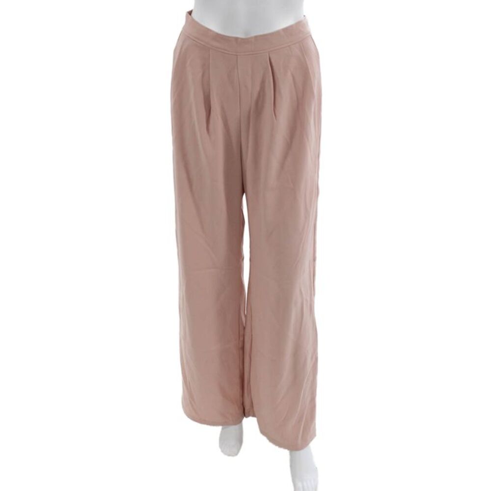 Nonchalant Label Women Pink Dress Pants Polyester Zip Solid Size S